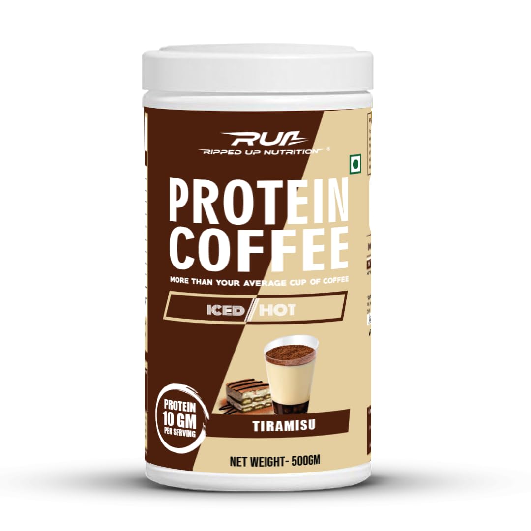 Ripped Up Nutrition Protein Coffee | Neat 10g Protein Per Scoop | Versatile Usage - A Pre-Workout or Anytime Meal Replacement Shake| (Mocha, 1kg (500gmx2))