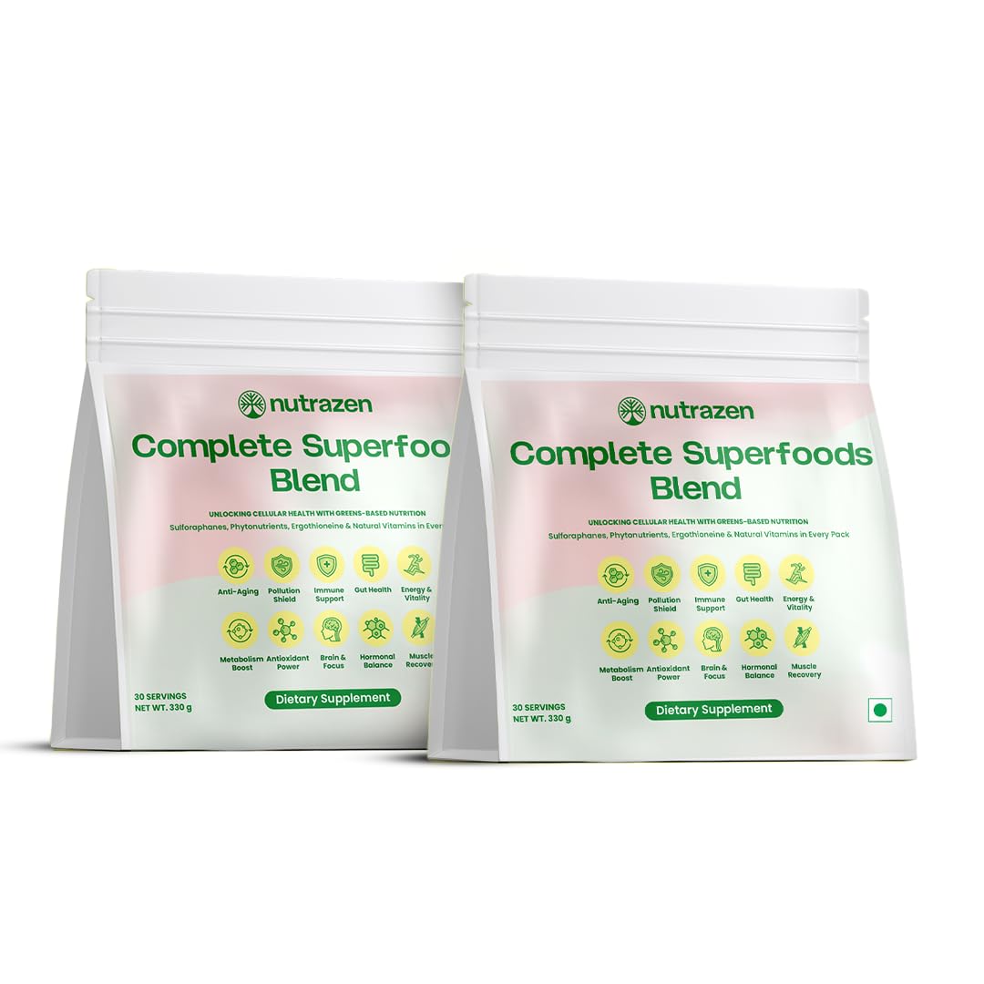 Complete Superfoods Blend – 30 Sachets | 50+ Superfoods | Vitamins, Minerals & Probiotics | Daily Plant-Based Nutrition | Supports Digestion, Gut Health, Detox & Immunity | Sugar-Free Supplement