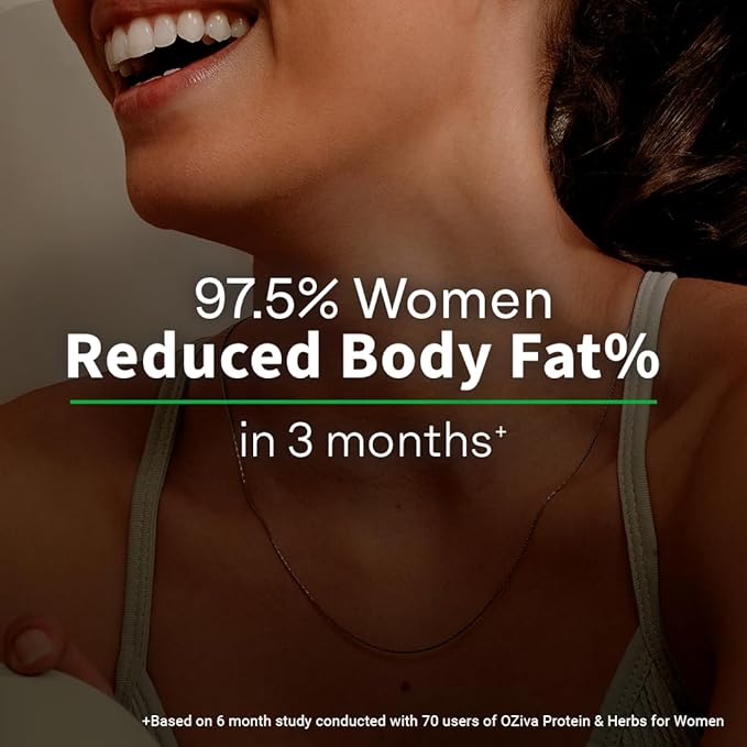 OZiva Vanilla Almond Protein for Women – 1lb + Shaker