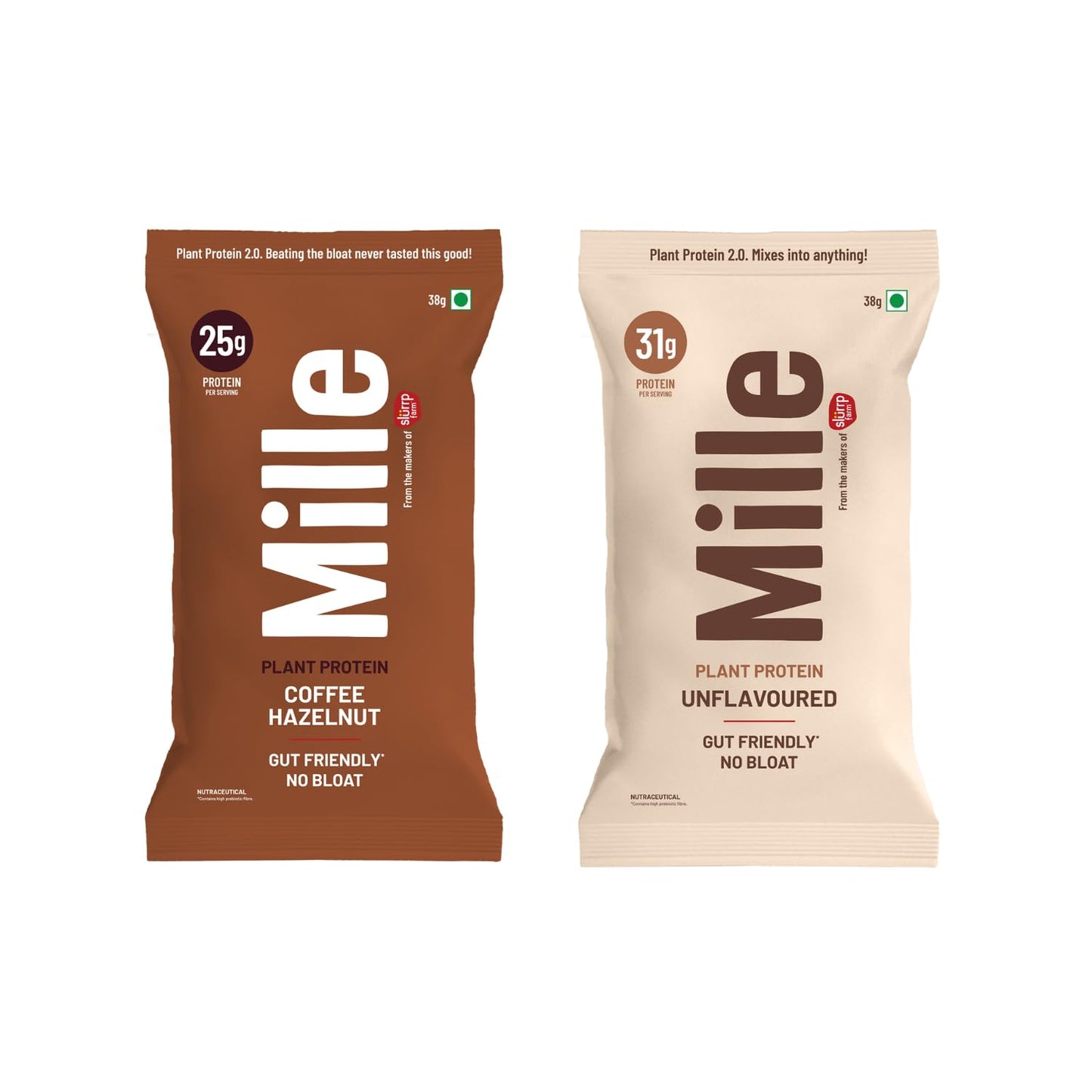 Mille Plant Protein | 31g Protein | Unflavoured | Made with Fermented Yeast Protein Powder | No Bloat, Vegan, Heat-Stable | Has All 9 Essential Amino Acids | Mixes into Any Dish | 500g