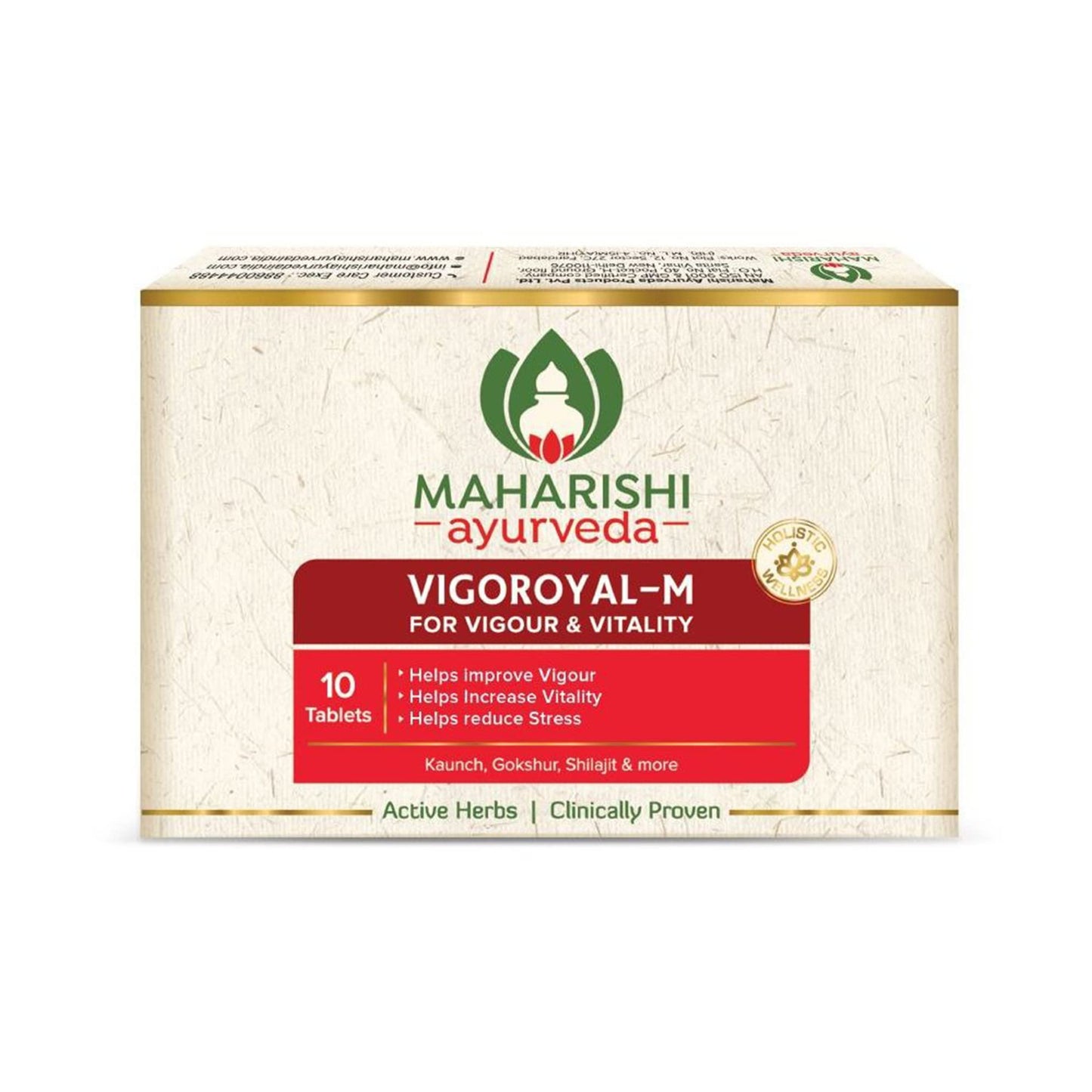Maharishi Ayurveda Shilajit Tablets | Vigoroyal M- Infused with Original Shilajit | Natural Shilajeet - 60 tablets