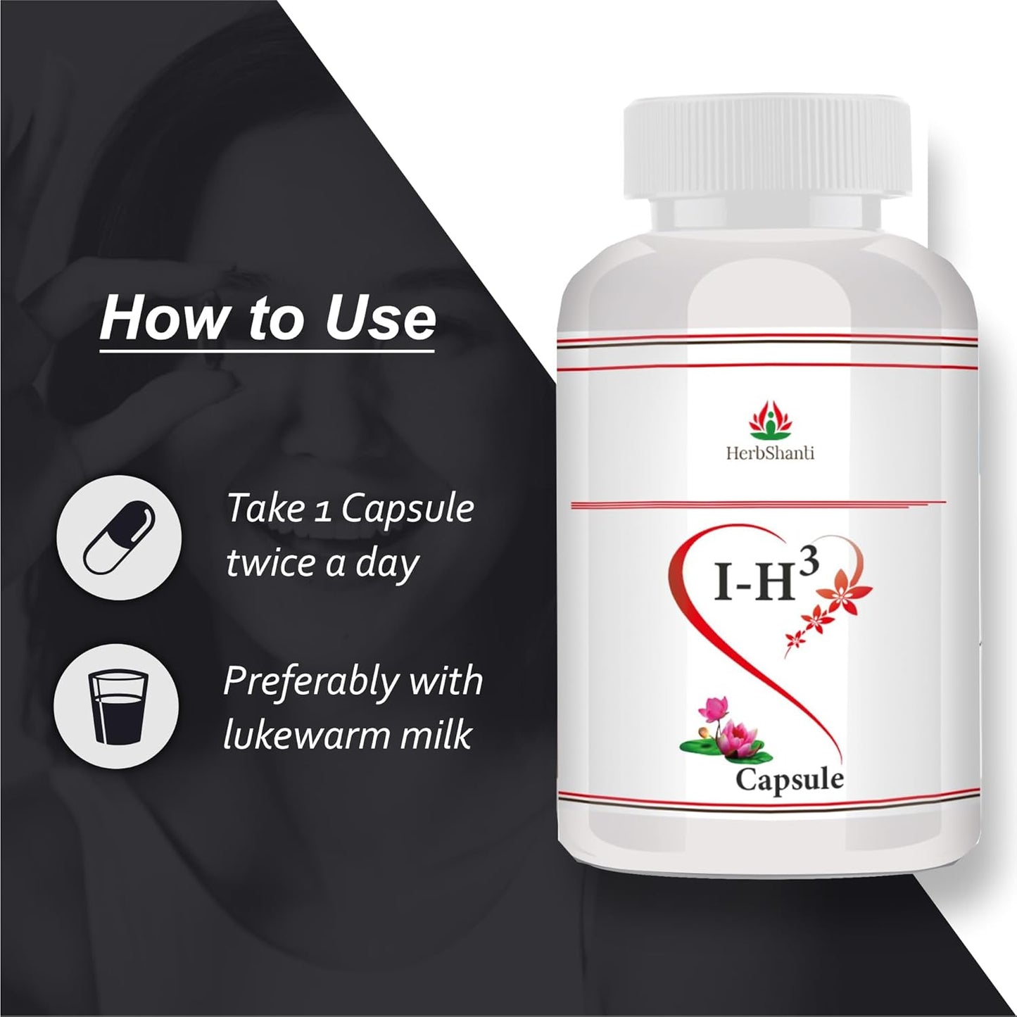 IH3 Capsules for Men | Stamina & Power Booster Supplement with Original Shilajit, Ashwagandha, Gokshura & More (60 Tablets)