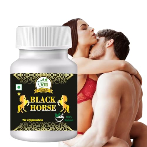 Black Horse Men performance enhancement supplement - male stamina booster Capsule - 50 Capsules