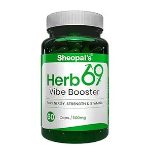 Sheopals Herb 69 Vibe Booster | Men’s Stamina & Energy | 60 Capsules