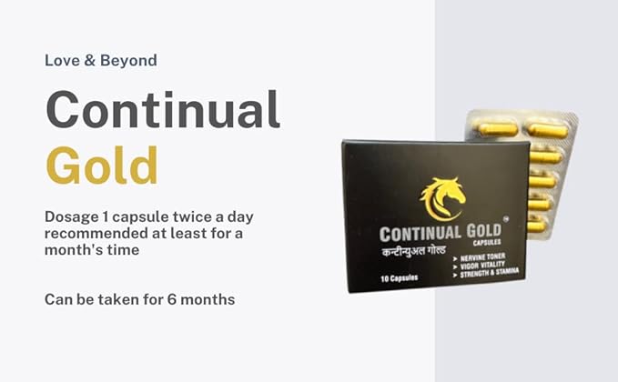 CONTINUAL Gold | Strength & Stamina | 6 Strips | Ayurvedic Herbs