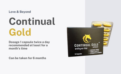 CONTINUAL Gold Ayurvedic Capsule | Pack of 6