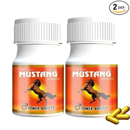 Mustang Power Booster | Ayurvedic Men’s Energy & Muscle Support | 2-Pack