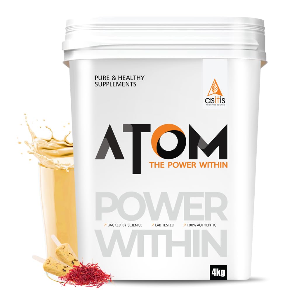 ATOM Whey Protein Double Rich Chocolate 1kg+ AS-IT-IS Creatine 100g (Combo Pack)