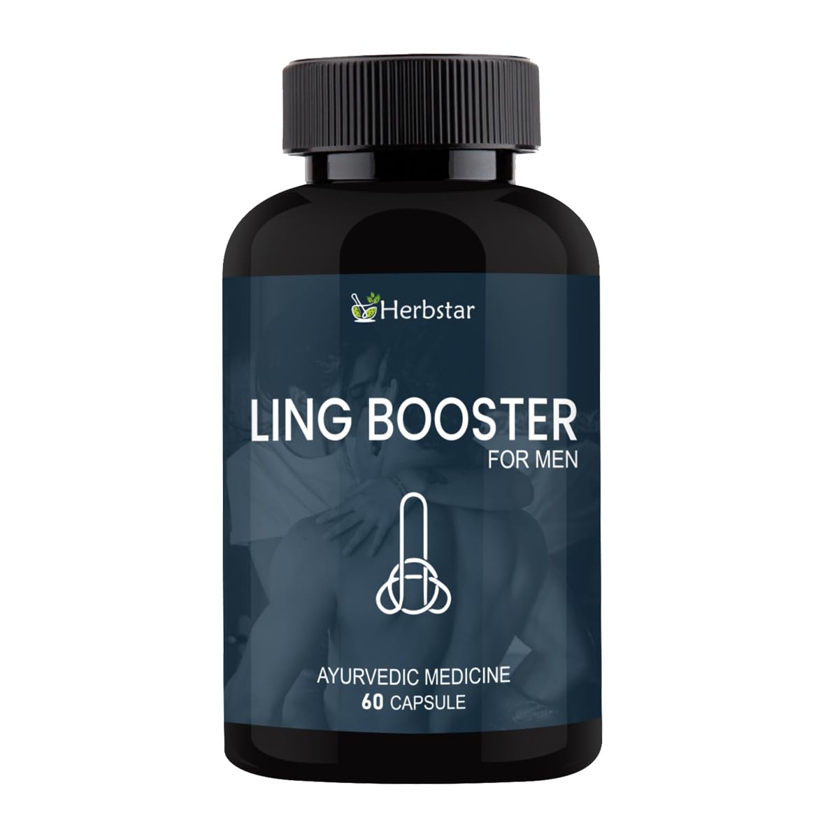 Ling Booster Herbal Long Penis Capsule for Men- Ayurvedic Supplement with Shilajit, Ashwagandha & Safed Musli -60 Capsules