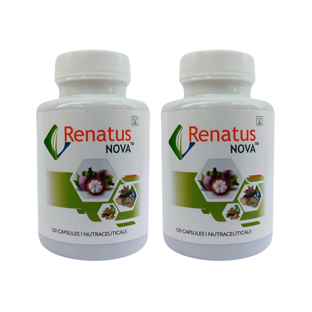 IdikaNutrition Renatus Nova Capsule 120 Ayurvedic - Renatus Nova Original 120 Capsule with 12 Natural Ingredients - Pack of 2