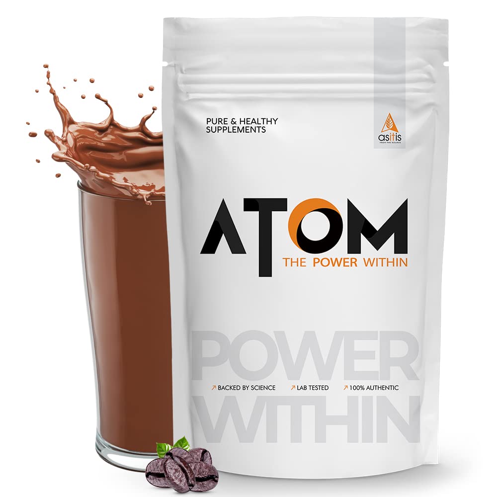 ATOM Whey Protein Double Rich Chocolate 1kg+ AS-IT-IS Creatine 100g (Combo Pack)