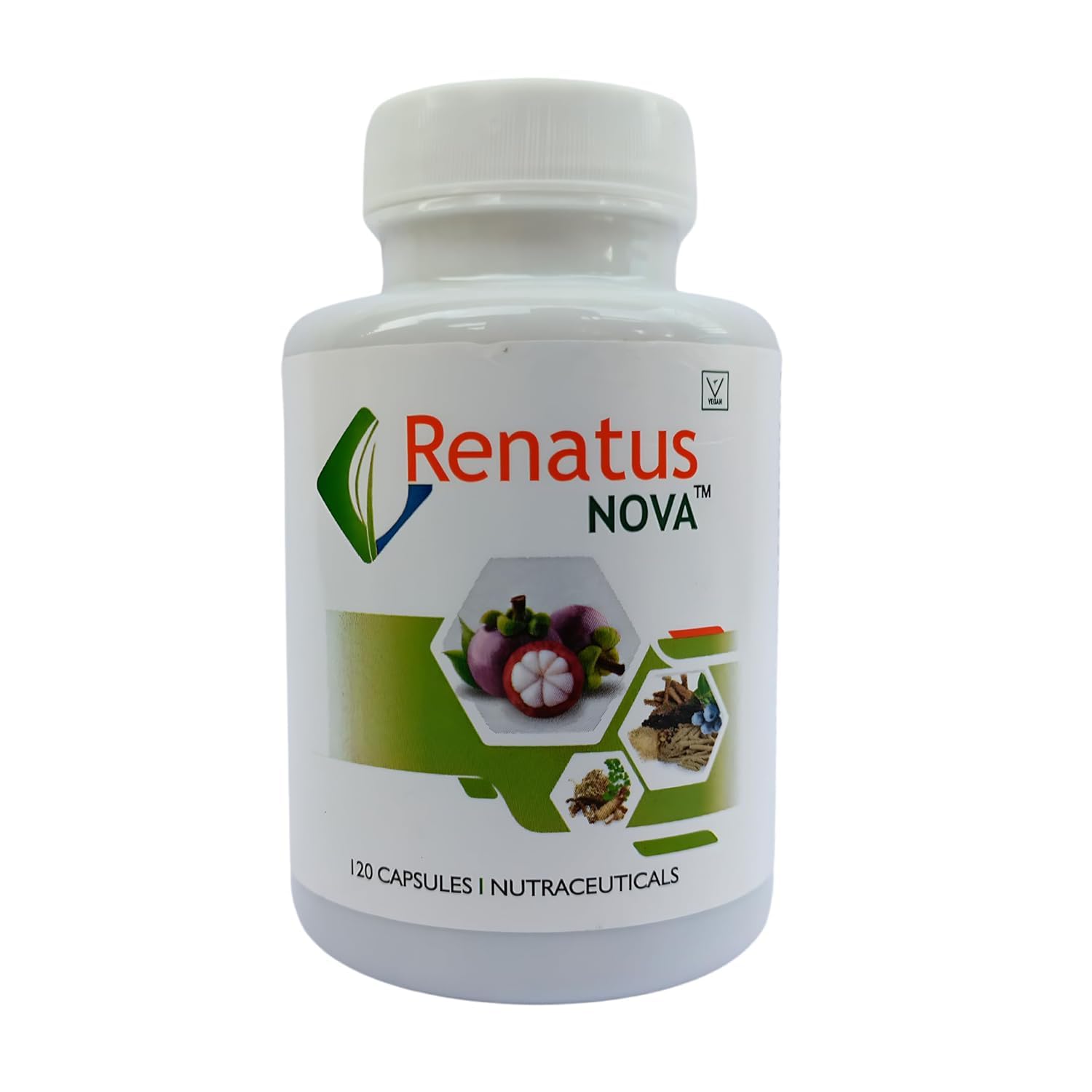 IdikaNutrition Renatus Nova Capsule 120 Ayurvedic - Renatus Nova Original 120 Capsule with 12 Natural Ingredients - Pack of 2