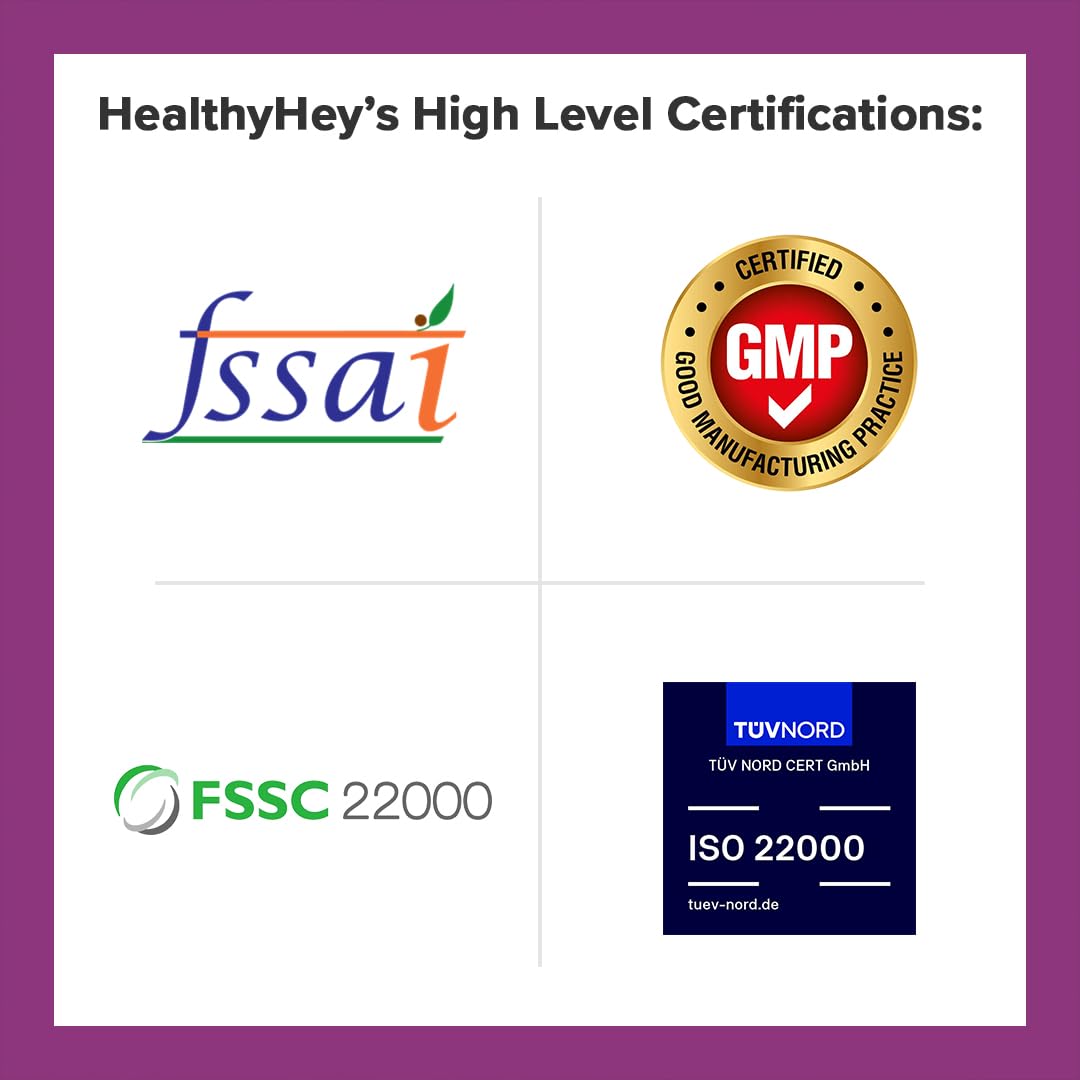 HealthyHey Nutrition Shilajit with Safed Musli, Tribulus and Ashwagandha -100 Vegetable Capsules