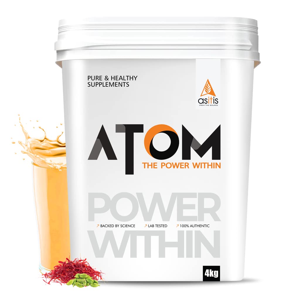 ATOM Whey Protein Double Rich Chocolate 1kg+ AS-IT-IS Creatine 100g (Combo Pack)