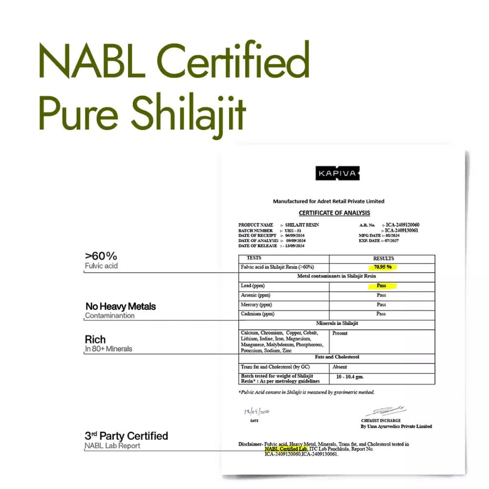 Kapiva Original Himalayan Shilajit/Shilajeet Resin 20g | 250mg/Serving | For Energy, Endurance & Vitality | 80 Servings | 100% Ayurvedic