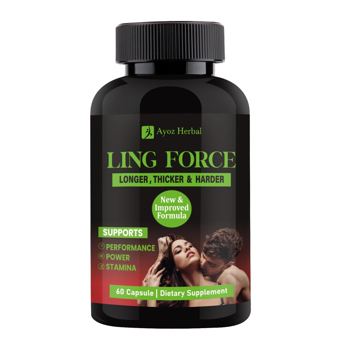 Ling Force Tablets for Men Long Time Performance | Ayurvedic Supplement with Shilajit, Safed Musli & Gokshura | Stamina, Energy & Strength Booster | Lamba Mota & Wellness Support – 60 Capsules