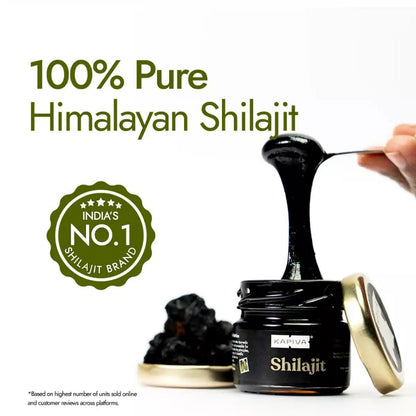 Kapiva Original Himalayan Shilajit/Shilajeet Resin 20g | 250mg/Serving | For Energy, Endurance & Vitality | 80 Servings | 100% Ayurvedic