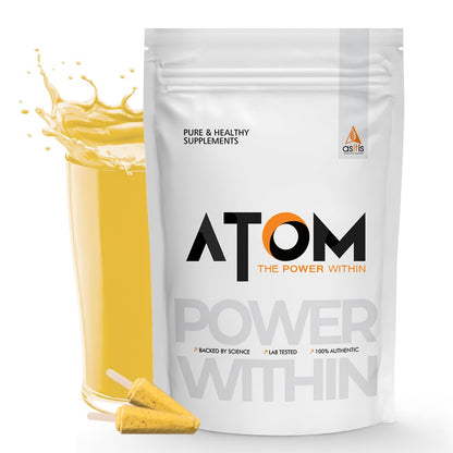 ATOM Whey Protein Double Rich Chocolate 1kg+ AS-IT-IS Creatine 100g (Combo Pack)