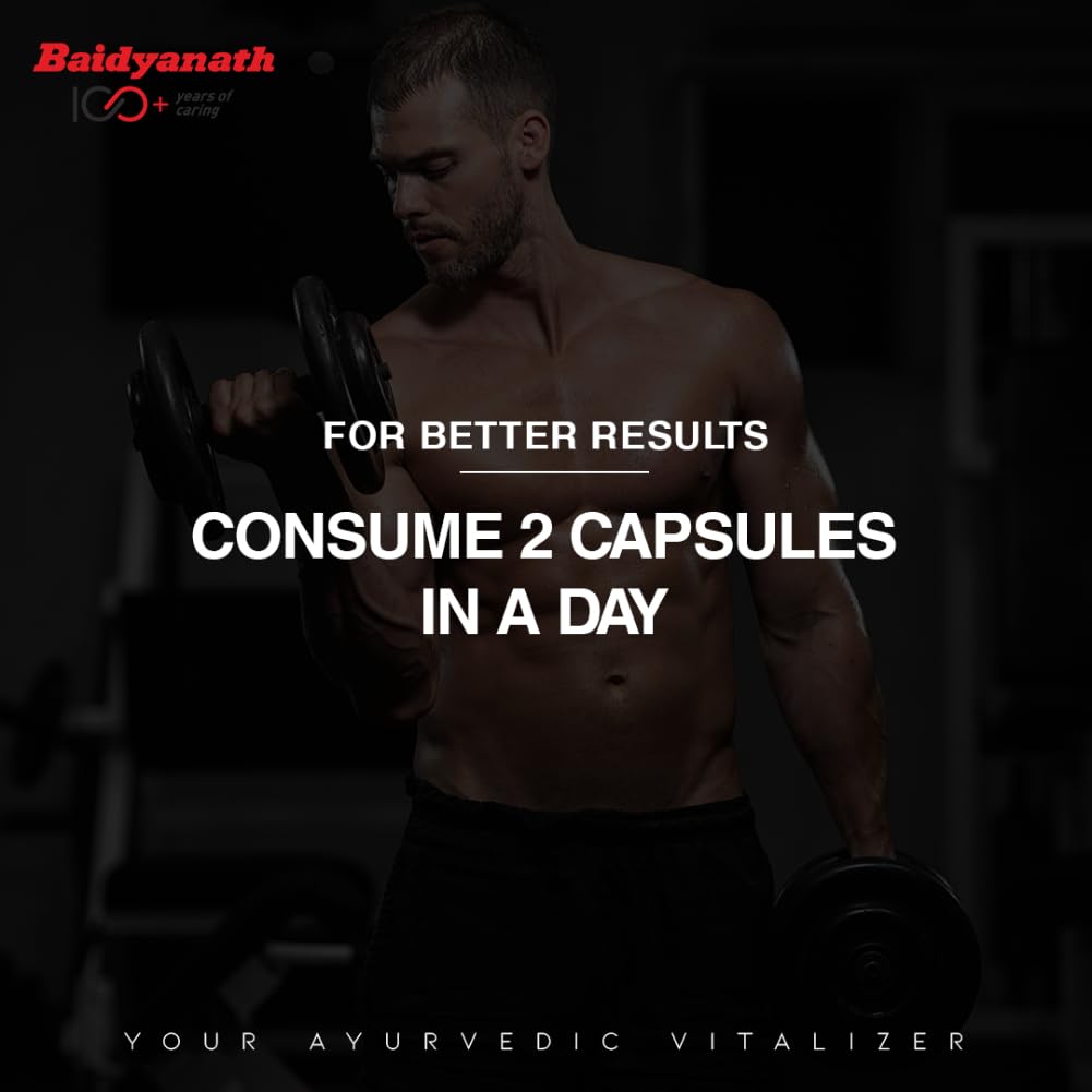 Baidyanath Vita ex Gold Plus -Pack of 20 Capsules | Made with Pure Himalayan Shilajit, Ashwagandha & Safed Musli, 1 count