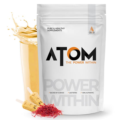 ATOM Whey Protein Double Rich Chocolate 1kg+ AS-IT-IS Creatine 100g (Combo Pack)