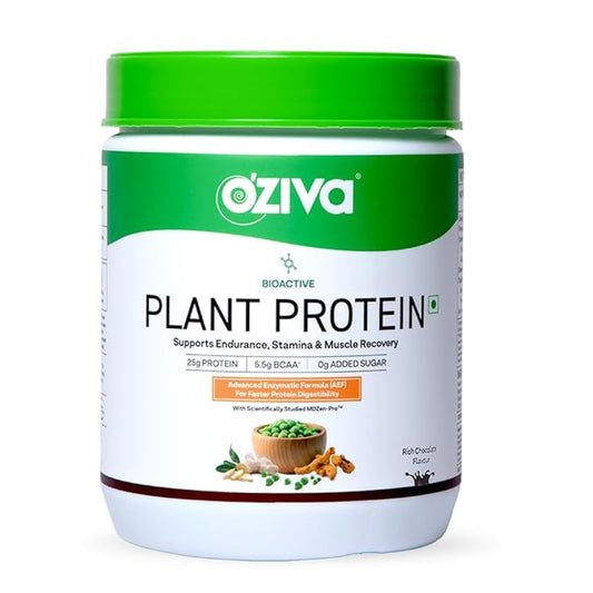 OZiva Bioactive Plant Protein – Chocolate, 500g