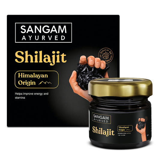 sangam Original Himalayan Shilajit/Shilajeet Resin 40g |Super Saver Pack| 250mg/Serving | For Energy, Endurance & Vitality | 160 Servings | 100% Ayurvedic