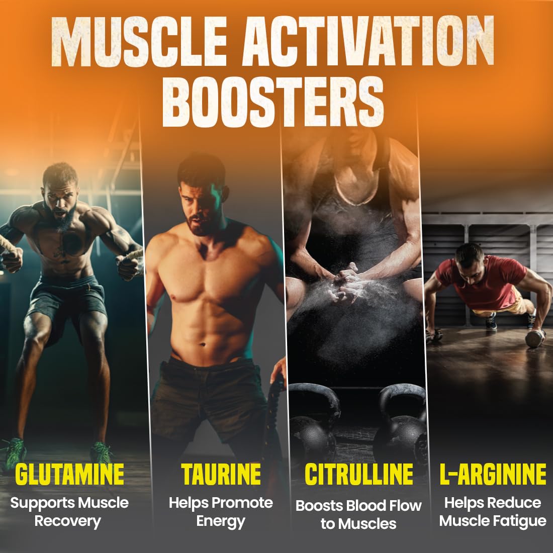 FAST&UP BCAA Cola Flavour Advanced BCAA Supplement with Glutamine, Citrulline, L-Arginine & Taurine - Pre/Post Workout & Intra Workout Supplement Powder for Adults(450gm, 30 Servings)