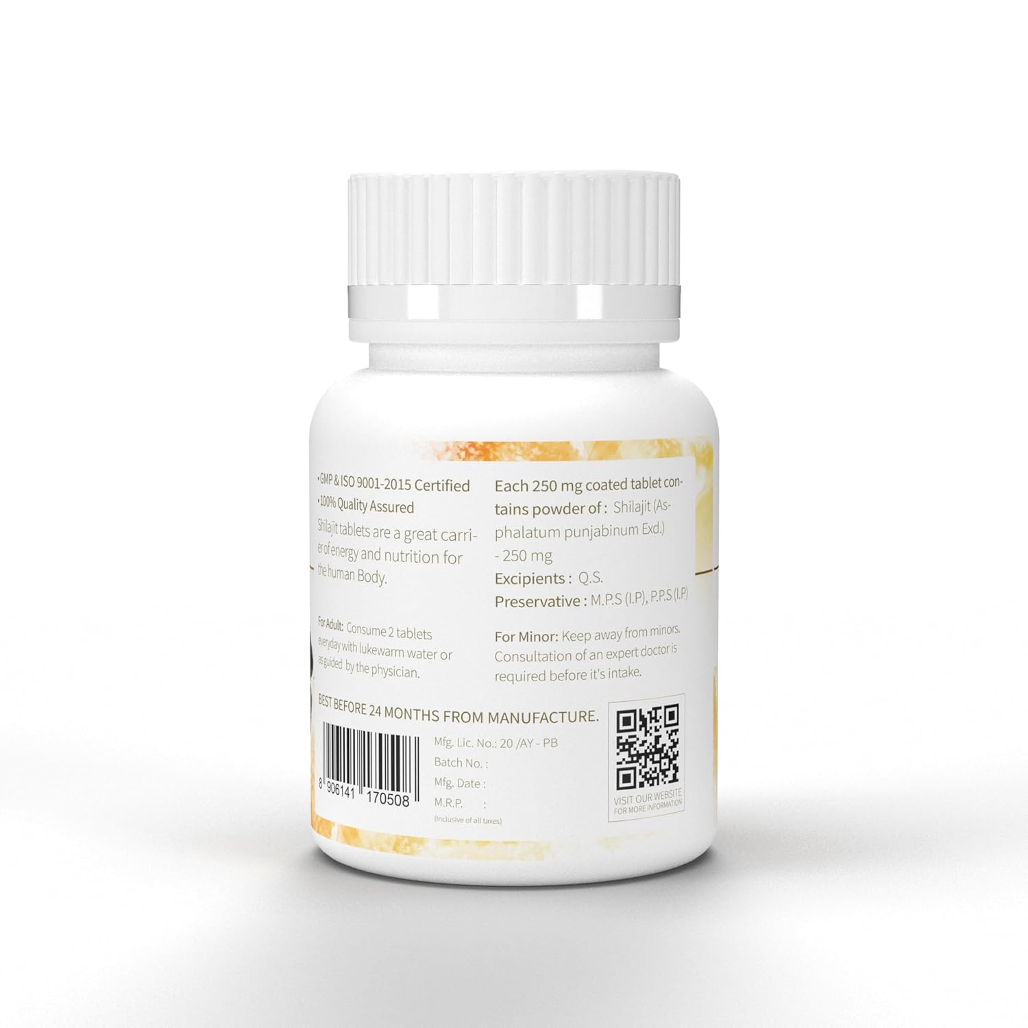 Pure Original Himalayan Shilajit/Shilajeet | Improve Strength & Stamina, 60 Tablets (Pack Of 3)