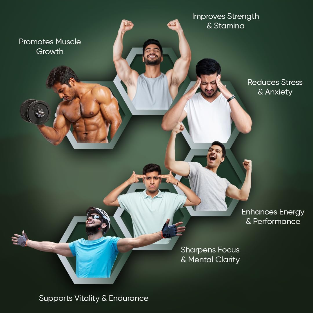 CUREFOREVER Shilajit & Ashwagandha Tablets 1000mg/Serving - Natural Ayurvedic Formula to Support Energy, Muscle Growth & Stamina, Natural Stress Relief Tablets | Himalyan Shilaijt/Shilajeet for Men