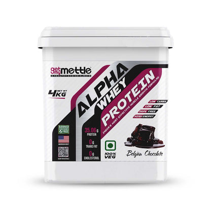 Getmymettle Alpha Whey Protein 1kg Kesar Pista Flavor, 35g Protein Muscle Growth & Rapid Recovery Post-Workout. Budget Friendly, USA Imported Whey