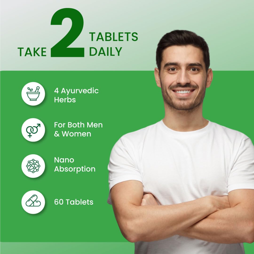 ZEROHARM Nano Himalayan Shilajit With Ashwagandha, Safed Musli & Goksura 60 Veg Tablets, Energy Booster, Stamina, Vigour, Endurance & Performance supplements