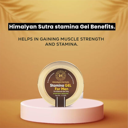 Sutra Gold Premium Massage Oil 30ml & Stamina Gel 15g Combo | Natural Strength & Energy Booster for Men | Safe & Herbal Massage Oil with Gel Pack | No Side Effects