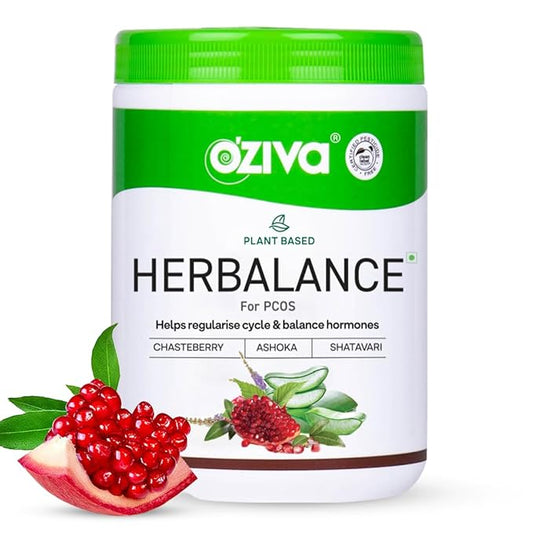 OZiva Plant-Based HerBalance PCOS Support – 200g