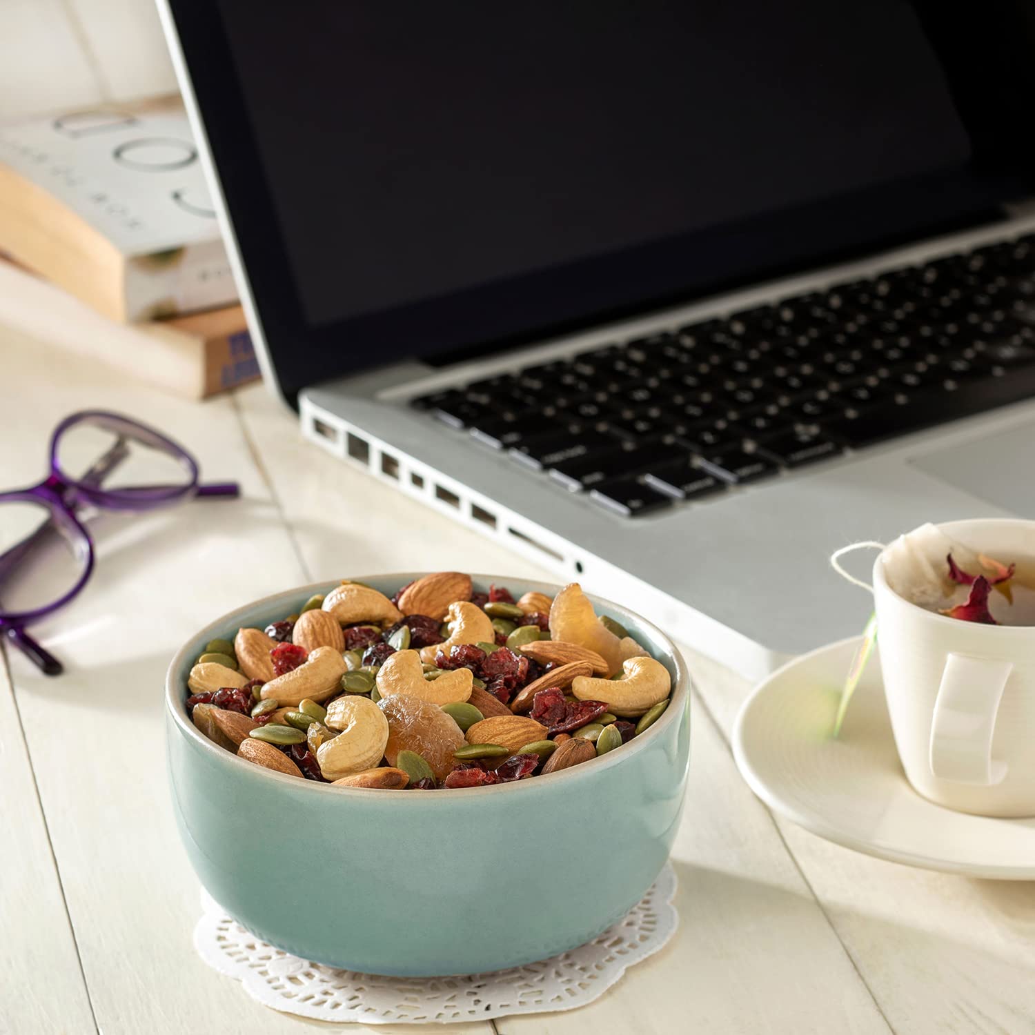 Paper Boat Absolute Health Dry Fruits Mix, Premium Trail Mix | Healthy Mixed Nuts with Dry Fruits | Almonds | Cashews | Cranberry | Pumpkin Seeds | Candied Amla, Reusable Jar (1000g)