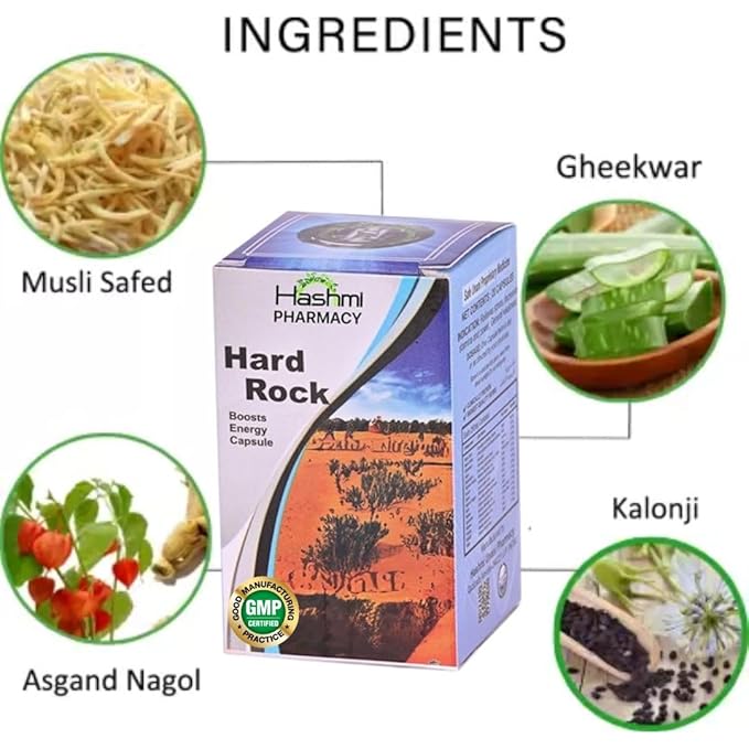 Hard Rock Capsules Combo Pack Can Boost Your Stamina | Best Choice for Men's Health (Pack Of 2).