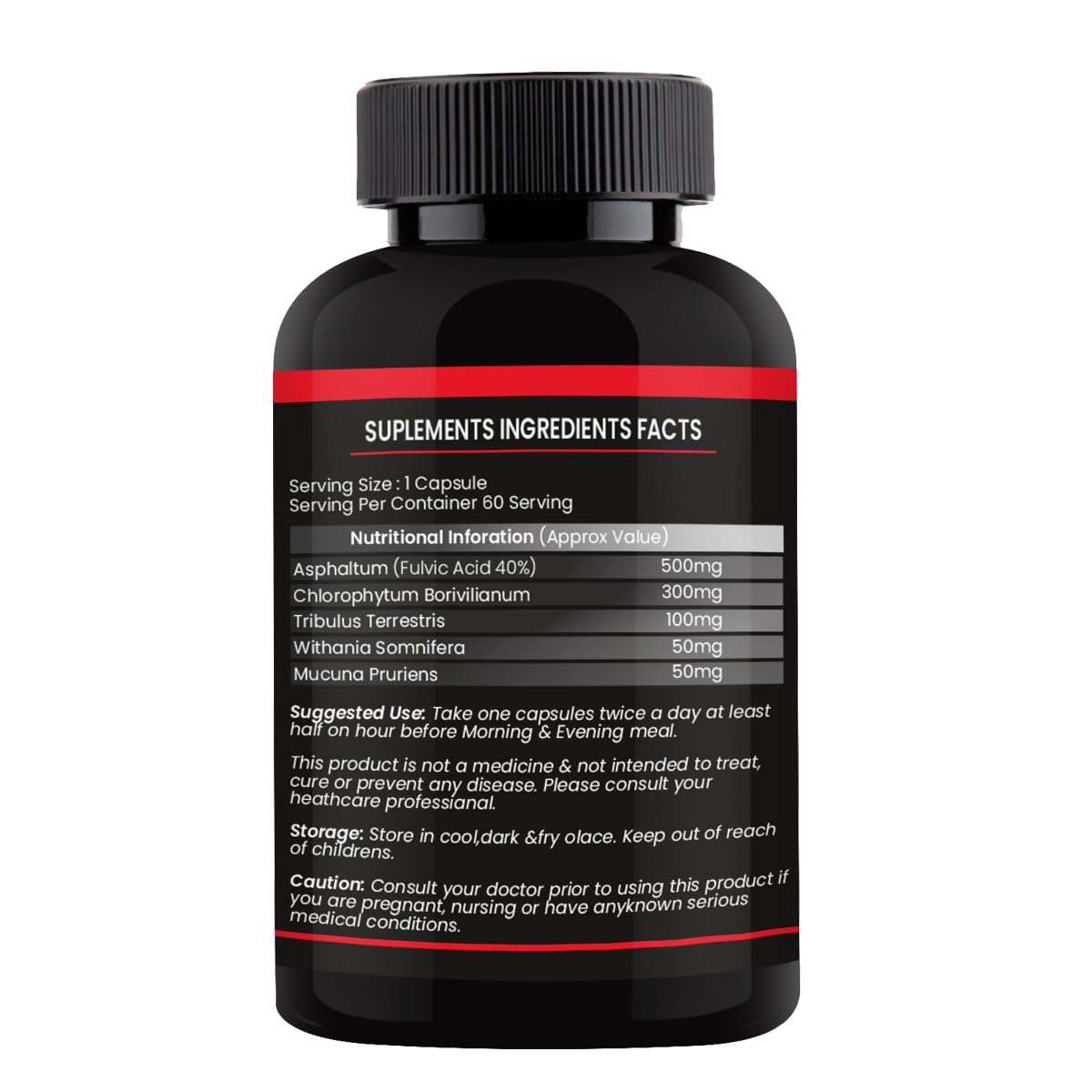 Ling Rise Combo Pack | Ayurvedic Capsules & Massage Oil for Men | Long Mota Lamba Support, Strength & Power Booster | With Ashwagandha, Safed Musli & Shilajit – 60 Capsules + 30ml Oil