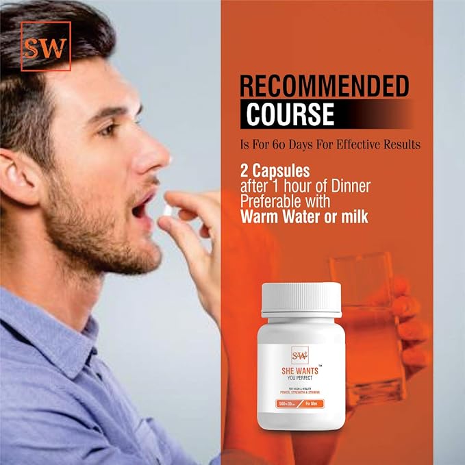 She Wants YOU PERFECT | Men's Stamina Booster | Pack of 4
