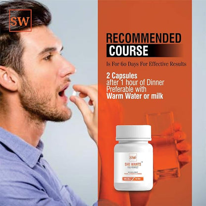 She Wants YOU PERFECT | Men's Stamina Booster | Pack of 4