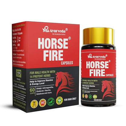Horse Fire Men’s Capsules | Strength & Stamina | 60 Caps