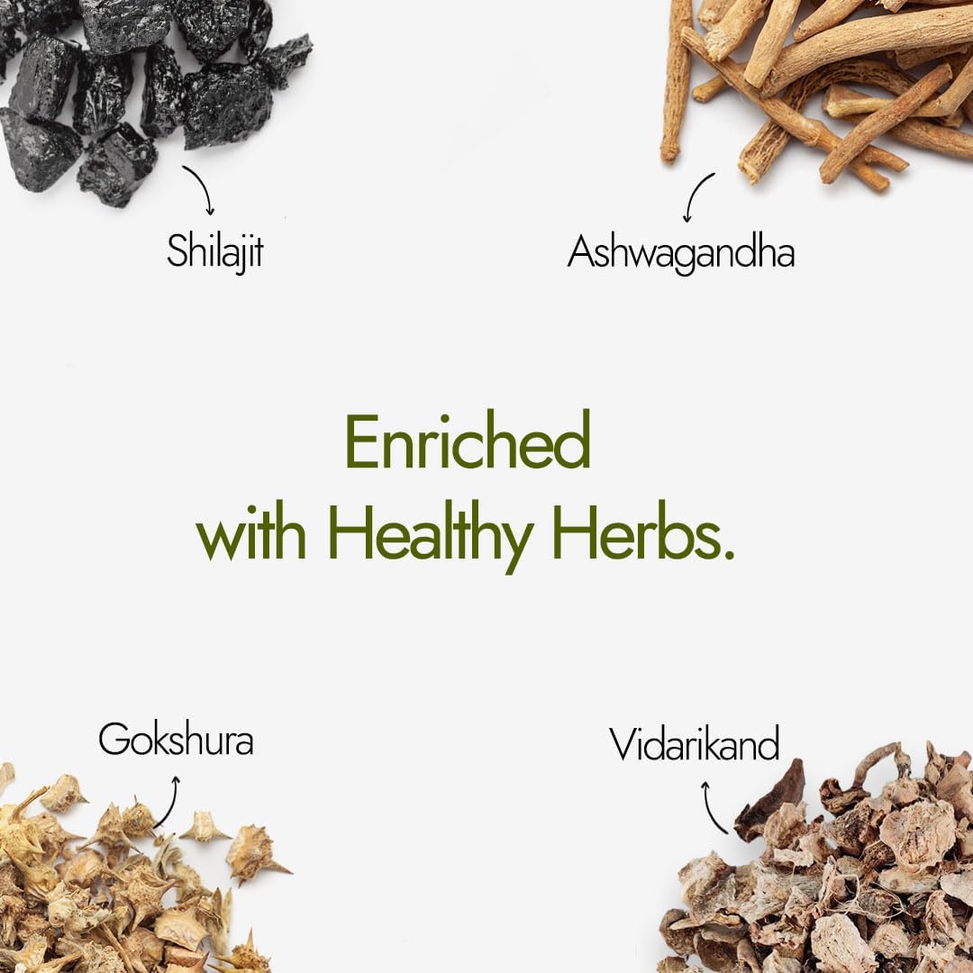 Kapiva Shilajit/Shilajeet Energy 60 Capsules | Made with 100% Pure Shilajit | For All Day Energy & Stamina | With Ashwagandha,Gokshura | Contains 12 Vitamins & 13 Minerals