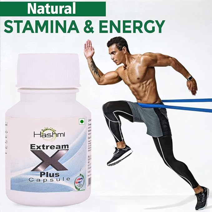 Extream-X | Men’s Ayurvedic Stamina & Energy Capsules | 20 Count