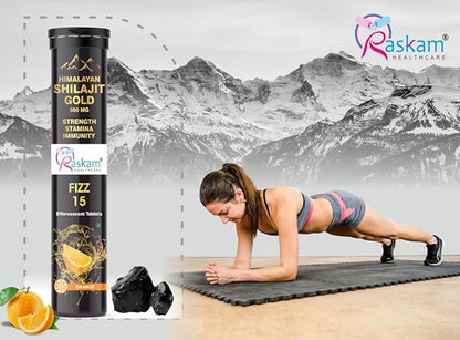 Himalayan Shilajit Gold Fizz | Orange | 500mg | Pack of 4