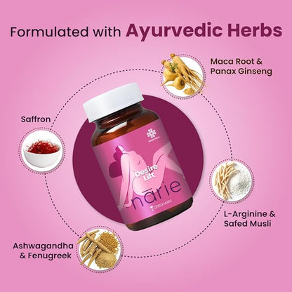 ZEROHARM Narie Desire Lift | Women’s Wellness Capsules | 60 Count