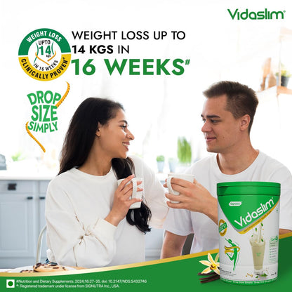 Vidaslim Meal Replacemen Health Shake For Weight Control & Management | For Men & Women | (400g, Vanilla Elixir)