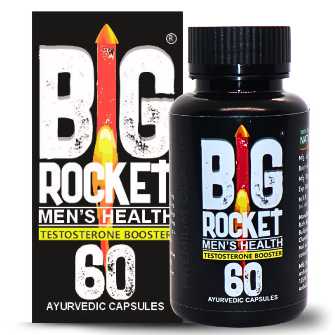 BigRocket Capsule for Men| Ayurvedic Medicine - For Stamina, Muscle Growth, Immunity & Overall Wellbeing| BigRocket Tablet (Pack of 60)