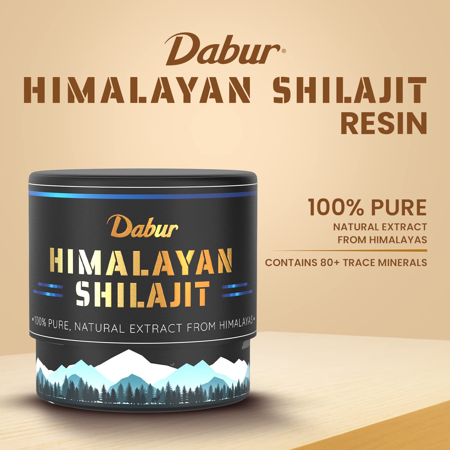 DABUR Shilajit Gold -20 Capsules Himalayan Shilajit Resin - 15G