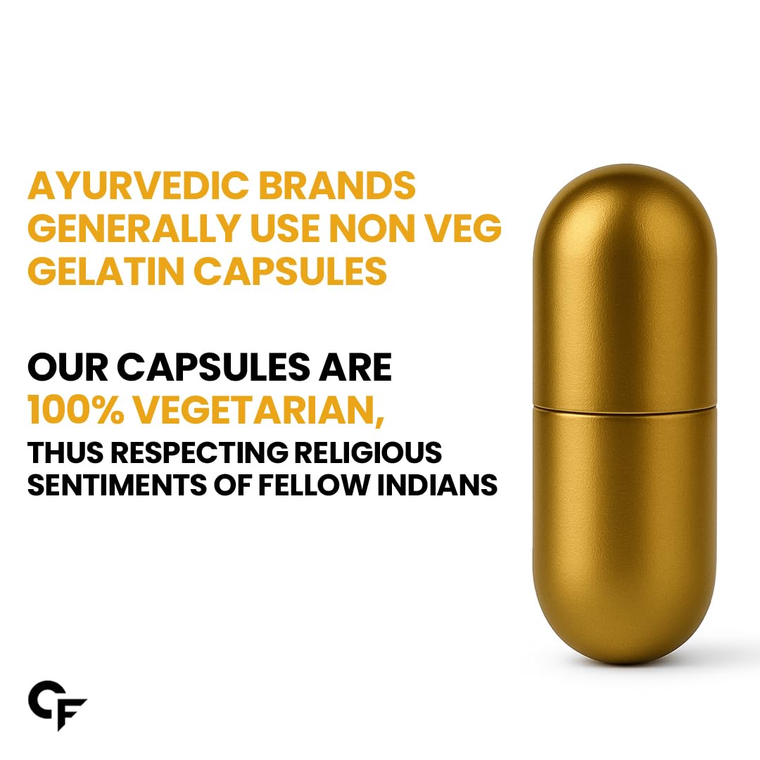 Carbamide Forte Shilajit Gold Capsules For Men With Pure Shilajit Swarna Bhasma,Gokshura,Ashwagandha | Himalayan Shilajiit For Men | Shilajeet Gold Original | Shilajeet Capsule | 60 Veg Capsules