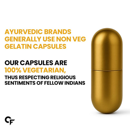 Carbamide Forte Shilajit Gold Capsules For Men With Pure Shilajit Swarna Bhasma,Gokshura,Ashwagandha | Himalayan Shilajiit For Men | Shilajeet Gold Original | Shilajeet Capsule | 60 Veg Capsules