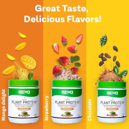 OZiva Bioactive Plant Protein – Chocolate, 500g