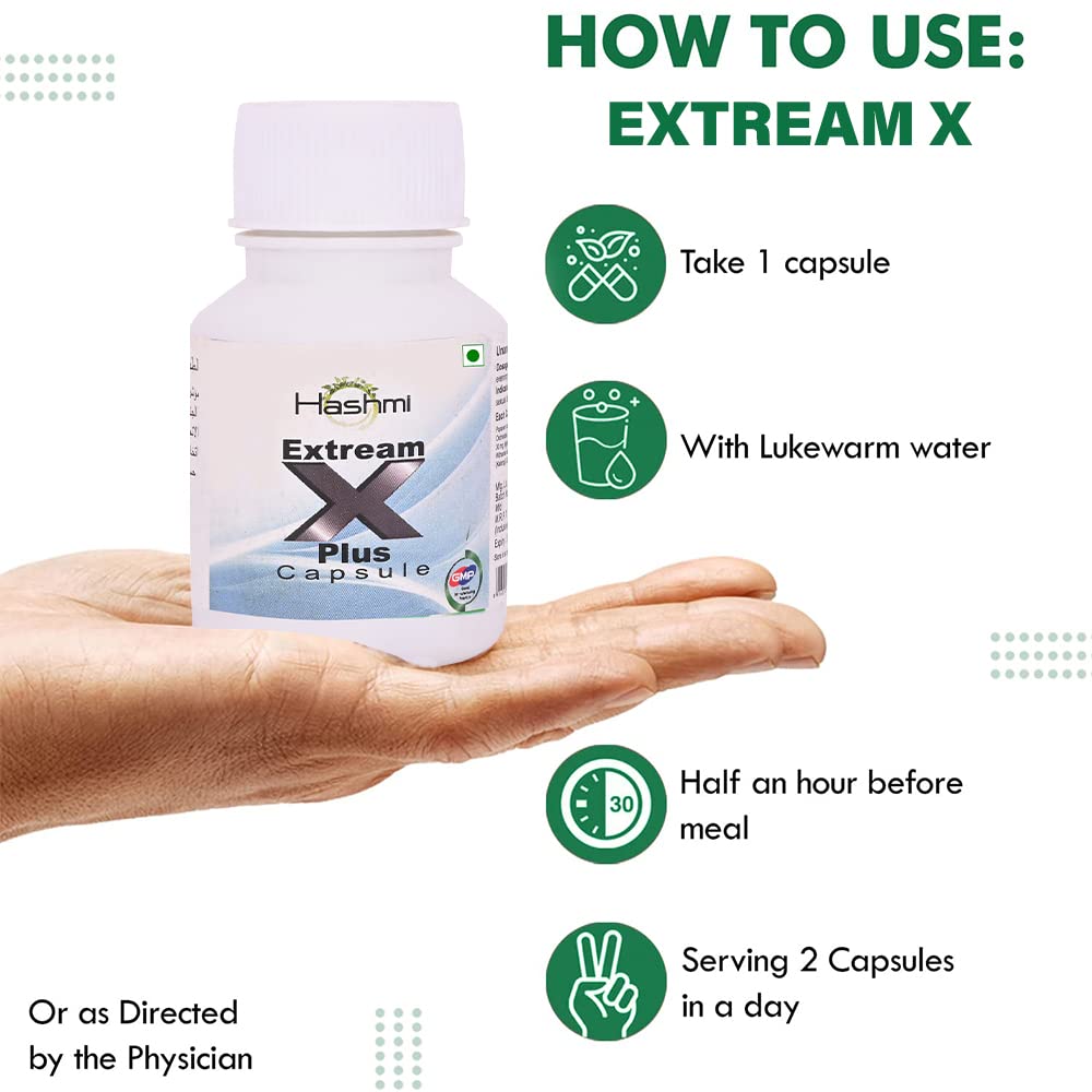 Extream-X Capsule (20 Capsules) Ayurvedic Medicine Urjas Energy & Power Capsule For Men Improve Stamina, Strength & Immunity